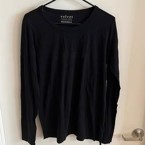 Velvet Long Sleeve Tee